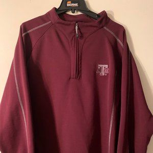 Texas A&M Aggies Quarter Zip Pullover Top Large